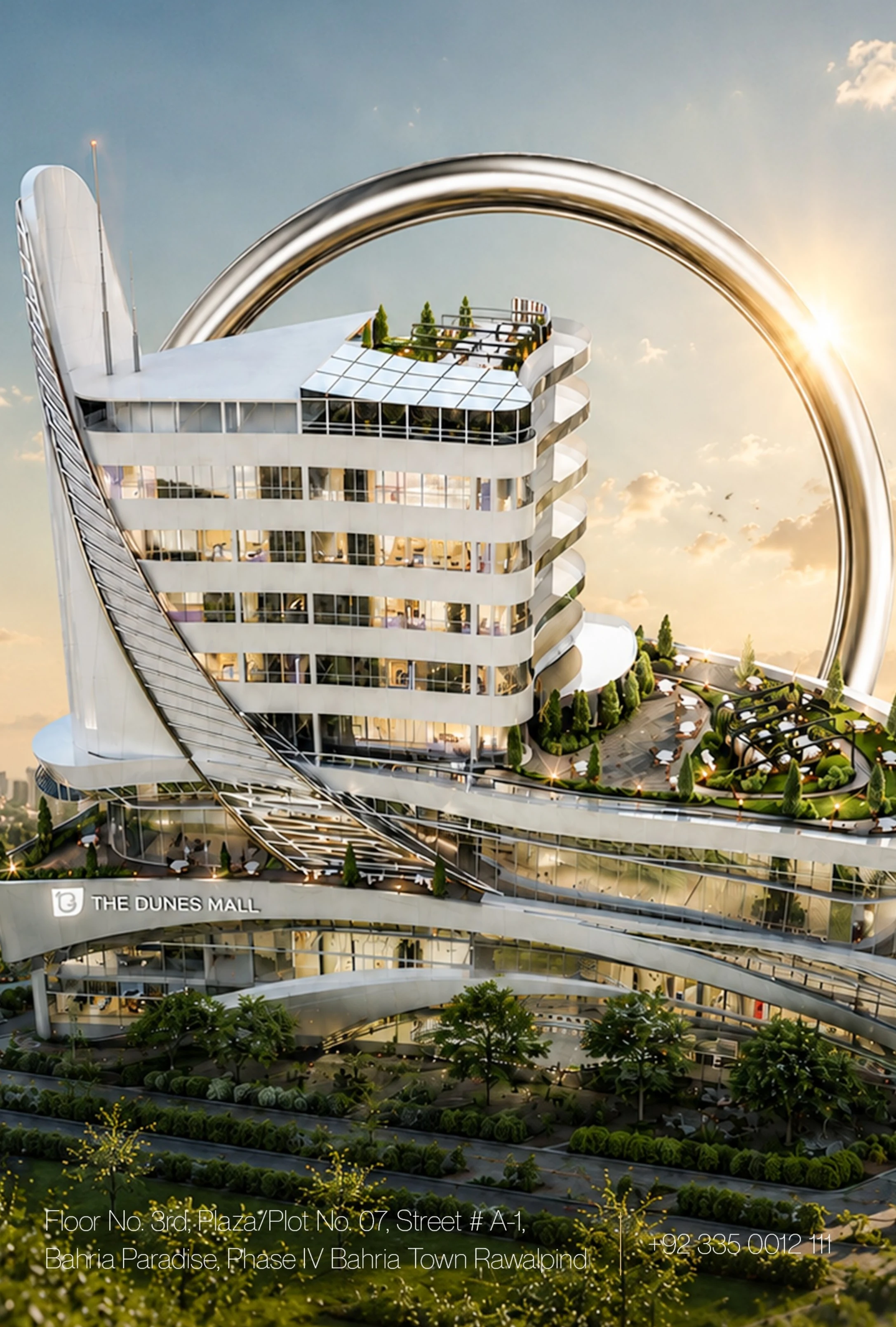 Architectural rendering of The Dunes Mall